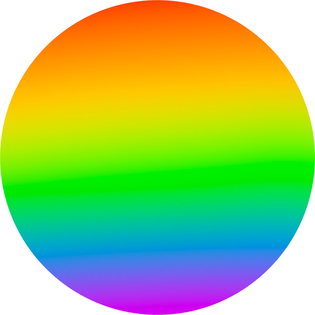 Vibrant rainbow gradient circle